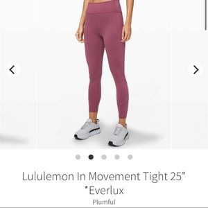 (WORN 1X) In Movement Tight 25” Everlux (Plumful)